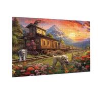 Paysage Puzzle 2000 Pièces Adultes Puzzle Animal Motif Design avec Emballage Cadeau pour Cadeau Femme, Activité Familiale Stimulante Débutants pour Decoration Chambre Murale Maison 99 x 70 cm -250Y