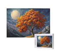 Paysage Puzzle 300 Pièces Adultes Puzzle Arbre Classique, Activite Manuelle Adulte, Puzzles de Jeu Stimulants, Puzzles impossible, Enjoy Activités de défi Familial pour Ies Soirées de Jeu,p317t