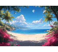 Paysage Puzzle 5000 Pieces Adultes Bord de la mer Puzzles Classiques Panorama Bois Difficile Impossible Geant Jigsaw Jeu éducatif Défi Jouet pour Enfants dès 14 Ans Beautiful Gifts Homme Femme P-911