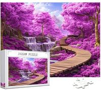 Paysage Puzzle 5000 Pièces Adultes, Grand Bois Puzzle Arbre Motif Désign, 156x105cm Jigsaw Bricolage Artisanat 14 Ans Activité Familiale Emballage Cadeau pour Decoration Murale Maison Chambre,Model113