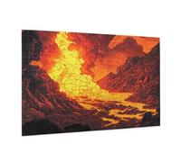 Paysage Puzzle 5000 Pièces Adultes Puzzle Volcan Motif Design avec Emballage Cadeau pour Cadeau Femme, Activité Familiale Stimulante Débutants pour Decoration Chambre Murale Maison 105 x 156 cm -264Y