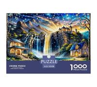 Paysage Puzzle pour Enfants DébutAnts Classique, Paysage Naturel Carton Extra-Épais, Développement Cognitif, Loisir Infantile, Cadeau Beau 52x38cm/1000pcs