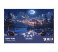 Paysage Puzzle pour Enfants DébutAnts, Paysage Naturel Carton RésistAnt, Développement Cognitif, Loisir Infantile, Cadeau Simple & Beau 38x26cm/1000pcs