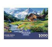 Paysage Puzzle pour Enfants DébutAnts, Paysage Naturel Carton RésistAnt, Développement Cognitif, Loisir Infantile, Cadeau Simple & Beau 38x26cm/1000pcs