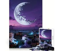 Paysage surréaliste avec poupées et Trains Puzzle de 1000 pièces pour Adolescents Jeu Intelligent et ludique Découpe Lisse Liste de souhaits du Père Noël 38x52cm