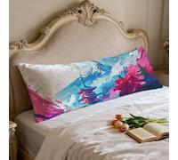 Paysage Taie d'oreiller 50x150 Japon Taie Oreiller Rectangulaire Traversin 150 cm Double Face Impression Housse Coussin, Doux et Respirant Velour pillow Case pour Lit Canapé Taies D'oreillers 0p-32