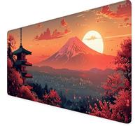 Paysage Tapis de Souris XXL 1000 x 500 mm, Japon Tapis Souris Gamer avec Base Anti-Dérapage, Bords Cousus Design, Imperméable Mouse Pad pour Gaming Accessoire Bureau, Decoration Maison, Cadeau 5f-17J
