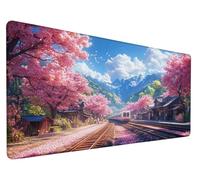 Paysage Tapis de Souris XXL 1600x800x3mm Tapis de Souris Gaming Grand Former Tapis de Bureau Antidérapant Étanche Bords Cousus, Améliore Vitesse et Précision, pour Maison, Bureau, Gamer, PC, Model 241