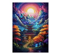Paysage Temple 1000 Pièces Mini Puzzle pour Adultes