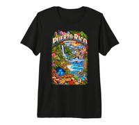 Paysage Tropical de Porto Rico, île enchanteur T-Shirt Haut de Gamme