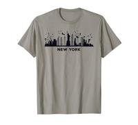 Paysage Urbain coloré New Yorkers Skyline New York T-Shirt