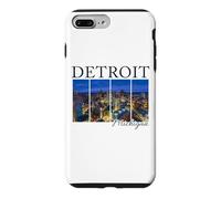 Paysage Urbain de Detroit Michigan Pride Skyline Coque pour iPhone 7 Plus/8 Plus
