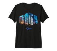 Paysage Urbain de Doha Qatar T-Shirt Haut de Gamme