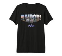 Paysage Urbain de Nairobi Kenya T-Shirt Haut de Gamme