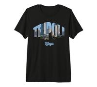 Paysage Urbain de Tripoli Libye T-Shirt Haut de Gamme