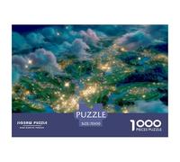 Paysage Urbain Nocturne Puzzle 1000 Pièces 70x50cm/1000pcs, - Jeux Éducatifs & Relaxants, Créatifs & Décoratifs, Cadeau pour Tous Les Âges