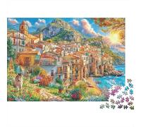 Paysage Urbain Puzzle 1000 Piece, Puzzle Jeu Éducatif Défi Jouet Jeu D'adresse pour Toute La Famille 70x50cm/1000pcs