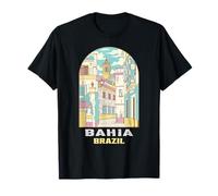 Paysage vintage Salvador Bahia Brésil T-Shirt