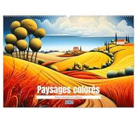 Paysages colorés (Calendrier mural 2026 DIN A2 vertical), CALVENDO calendrier mensuel: Découvrez la beauté intemporelle de la campagne tout au long de ... paysages campagnards aux couleurs éclatantes.