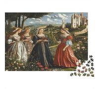 Paysages de la Renaissance |Figures élégantes, Jardins et Architecture Classique| Puzzles Amusants en Famille 70x50cm/1000pcs Adultes