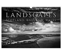 Paysages - Écosse, Angleterre, Pays de Galles, version britannique (calendrier mural 2026 DIN A3 paysage), calendrier mural CALVENDO 12 mois
