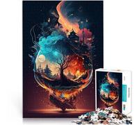 Paysages fantastiques Puzzles de 1000 pièces pour Adolescents Jeu Familial pour et Anniversaire et Cadeaux Uniques 38x26cm