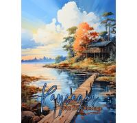 Paysages Livre De Coloriage Pour Adultes: Images Fascinantes En Grand Format et Monuments, Paysages De Campagne, Magnifique Villes, Montagnes et Bien ... Coloriage anti-stress pour se détendre