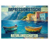 Paysages naturels impressionnistes (calendrier mural 2026 DIN A4 paysage) calendrier mensuel CALVENDO