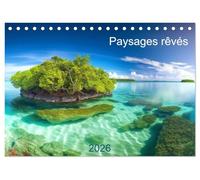 Paysages rêvés (Calendrier de bureau 2026 DIN A5 vertical), CALVENDO calendrier mensuel: Plongez dans un monde de paysages grandioses aux couleurs ... ! Un calendrier qui illuminera votre année !