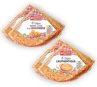 PAYSAN BRETON - Lot de 4 SACHETS : 2 SACHETS Crêpes Bretonnes NATURE L'Authentique *6 + 2 SACHETS Crêpes Bretonnes à la CASSONADE *6