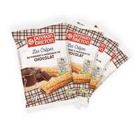 PAYSAN BRETON - Lot de 4 SACHETS de Crêpes Bretonnes Fourrées au CHOCOLAT (Crêpes fondantes & morceaux de chocolat) *6 - 24 Crêpes individuelles dans un emballage en papier recyclable