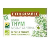 PAYSANS D'ICI - Infusion Bio au Thym du Massif Central, Saveur Naturelle et Apaisante (20 Sachets) - Le Lot De 3