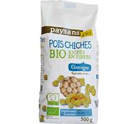 Paysans D'Ici - Pois Chiches De Gascogne Bio 500 G, pour une cuisine saine et gourmande ! - Le Lot De 3