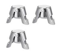 PaYuanRaoTi 3PCS Bouchons à Champagne, Acier Inoxydable Pour Bouteille Vin Et Bouteille Champagne Avec Fermeture Hermétique Pour Conserver Les Bulles Et La Fraîcheur Après Ouverture