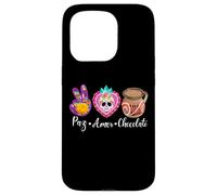 Paz, Amor Y Chocolate Taza De Barro Jarrito Chorreado Mexico Coque pour iPhone 15 Pro