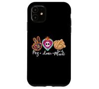 Paz, Amor Y Pan Dulce Dia de Los Muertos Sugar Skull Coque pour iPhone 11