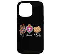 Paz, Amor Y Pan Dulce Dia de Los Muertos Sugar Skull Coque pour iPhone 13 Pro