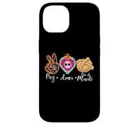 Paz, Amor Y Pan Dulce Dia de Los Muertos Sugar Skull Coque pour iPhone 14