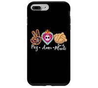 Paz, Amor Y Pan Dulce Dia de Los Muertos Sugar Skull Coque pour iPhone 7 Plus/8 Plus