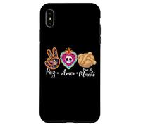 Paz, Amor Y Pan Dulce Dia de Los Muertos Sugar Skull Coque pour iPhone XS Max
