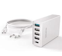Pazzimo 5-Fach Netz - Chargeur 8A Station de Usb-C + 3x USB 1x QC 3.0