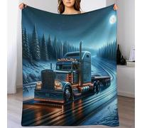 PAZZK Couverture Camion Douce Et Moelleuse - Couverture Flannel Polaire De Haute Qualité Également Parfaite comme Couverture De Séjour, De Jour, De Canapé Et Quatre Saisons（180×200cm）