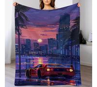 PAZZK Couverture Polaire avec Motif De Voiture de Sport, en Flannel Douce Chaude Et Confortable, pour Canapé Ou Lit. Linge De Lit Couvre-lit Couverture(150×200cm)