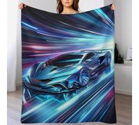 PAZZK Couverture Voiture de Sport Douce Et Moelleuse - Couverture Flannel Polaire De Haute Qualité Également Parfaite comme Couverture De Séjour, De Jour, De Canapé Et Quatre Saisons（130×150cm）