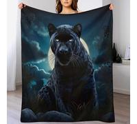 PAZZK Couvertures en Léopard - 100% Flannel, Couverture Super Douce Et Moelleuse, Plaid Douillet pour Le Lit, Le Canapé, Le Voyage Et L'extérieur,（180×200cm）
