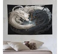 PAZZK Dragon Tapisserie Tapisseries Impression 3D Tapisserie Tenture Murale Décoration De La Maison Tapisserie Murale 150×230cm