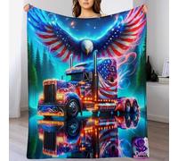 PAZZK Polaire De Flannel Moelleuse Et Couverture Camion, Super Confortable, Douce Et Chaude, pour Chambre À Coucher, Canapé, Jardin, Camping（140×180cm）