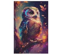 PAZZK Puzzles pour Adultes et Enfants 1000 Pièces Hibou Puzzle en Bois Excellent Cadeau pour Les Adultes et Enfants (78×53cm)