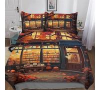 PAZZK Style Japonais Housse De Couette De Couette en Douce Microfibre Coton pour Enfants Et Adolescents Microfibre Parure De Lit Single (135x200cm)