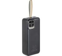 PB 30.000mAh Fast Charge/PD 3 ecrans LCD 20W Noir